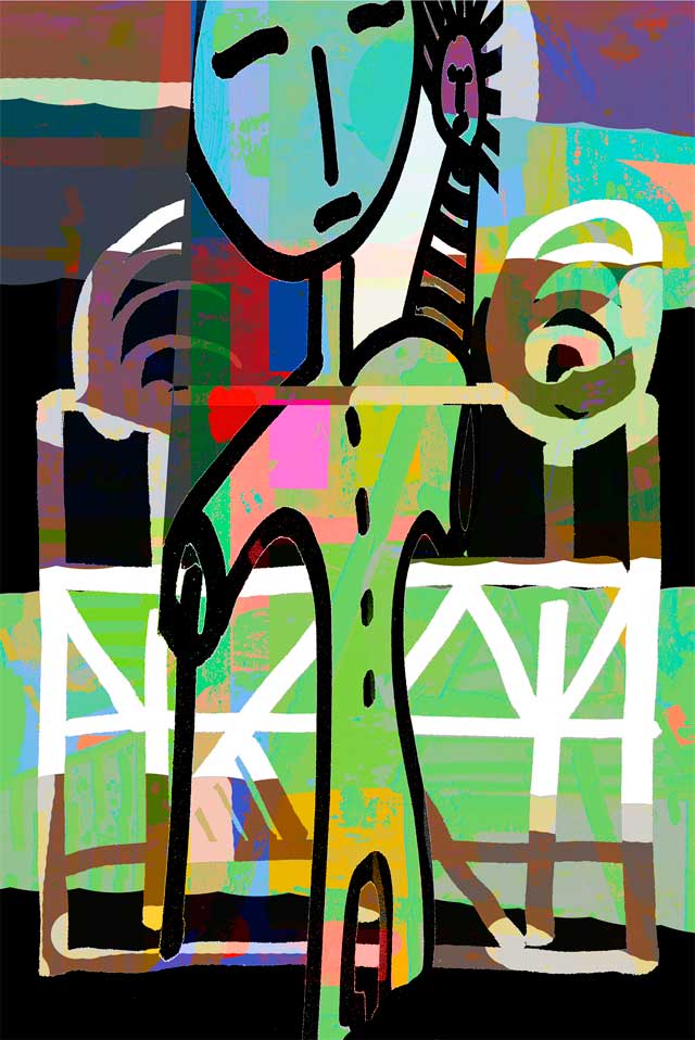 Female figure abstract