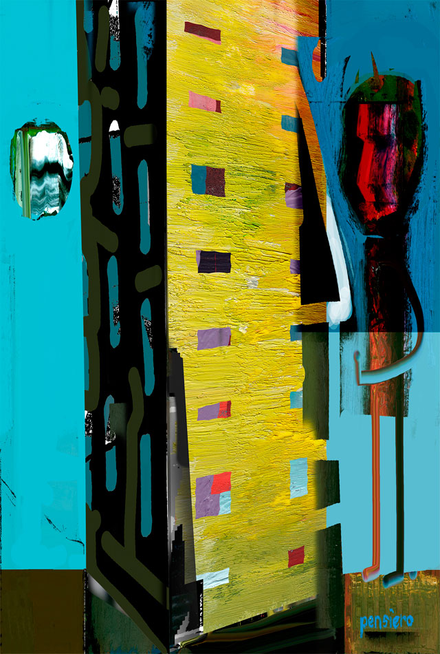 art posters, Uster, Skyscraper with shape