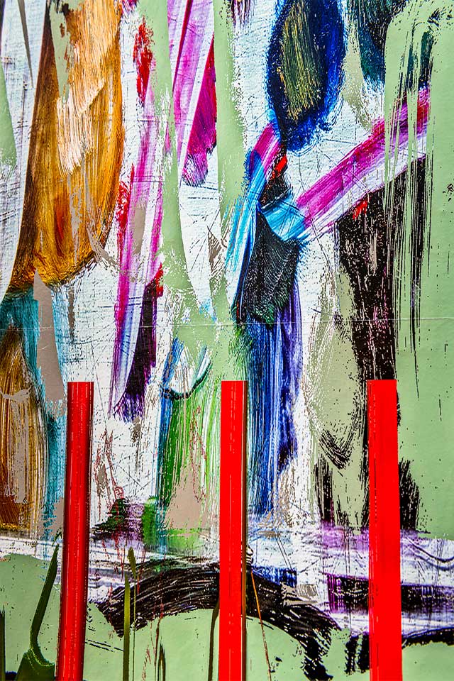 Abstract 3 colour stripes