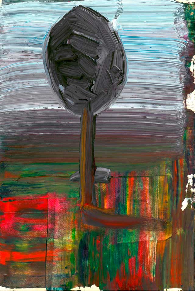 art posters, Uster, Stylized grey tree